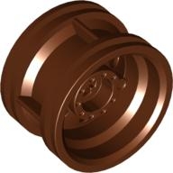 Lego kolečko (kolo, ráfek) průměr 30,4 mm, červeno hnědá (4618633)